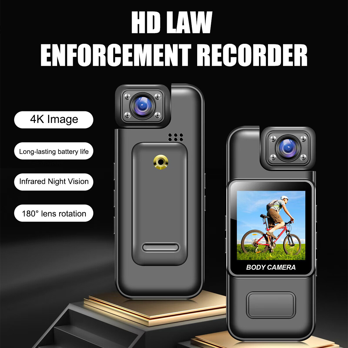 WiFi 4K HD Mini Camera Night Camcorder Video Recorder DVR Police Body 1080P Cam~