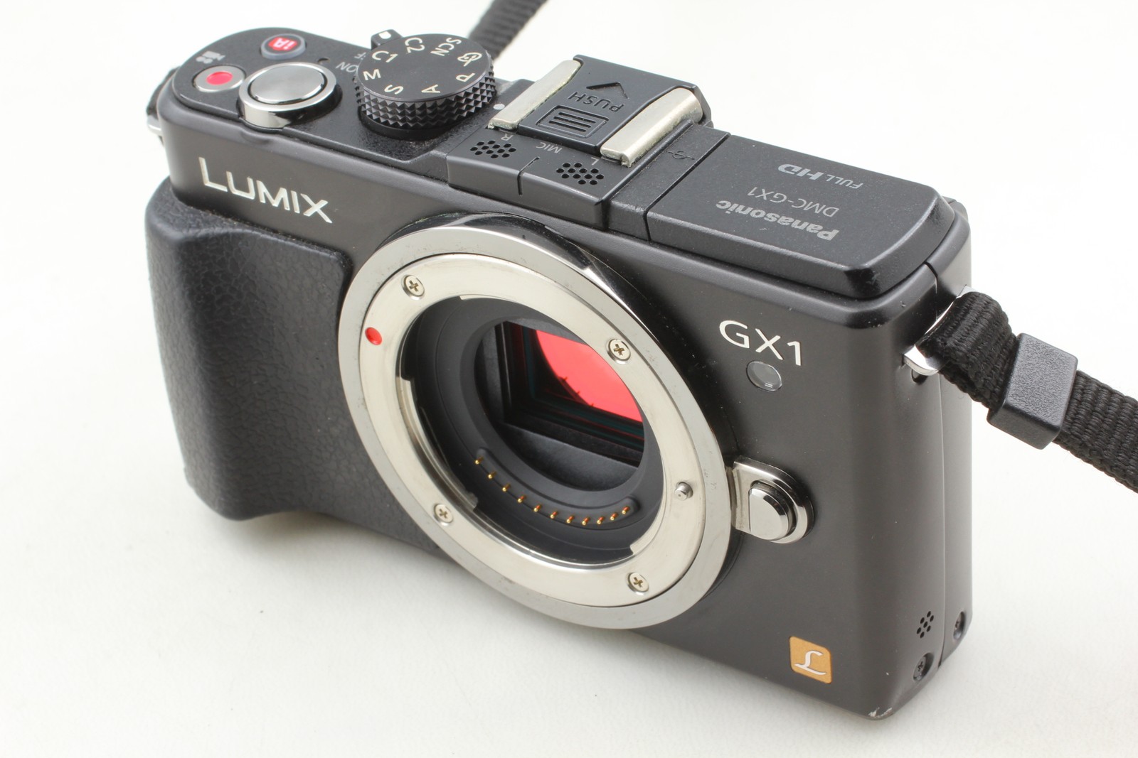 English OK [Exc+5] Panasonic LUMIX DMC GX1 Black 16.0 MP Digital Camera Body