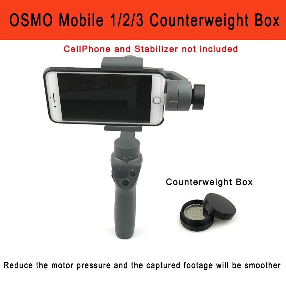 Balance Weight Box for DJI Osmo Mobile 1/2/3 Handheld Gimbal Camera Accessory