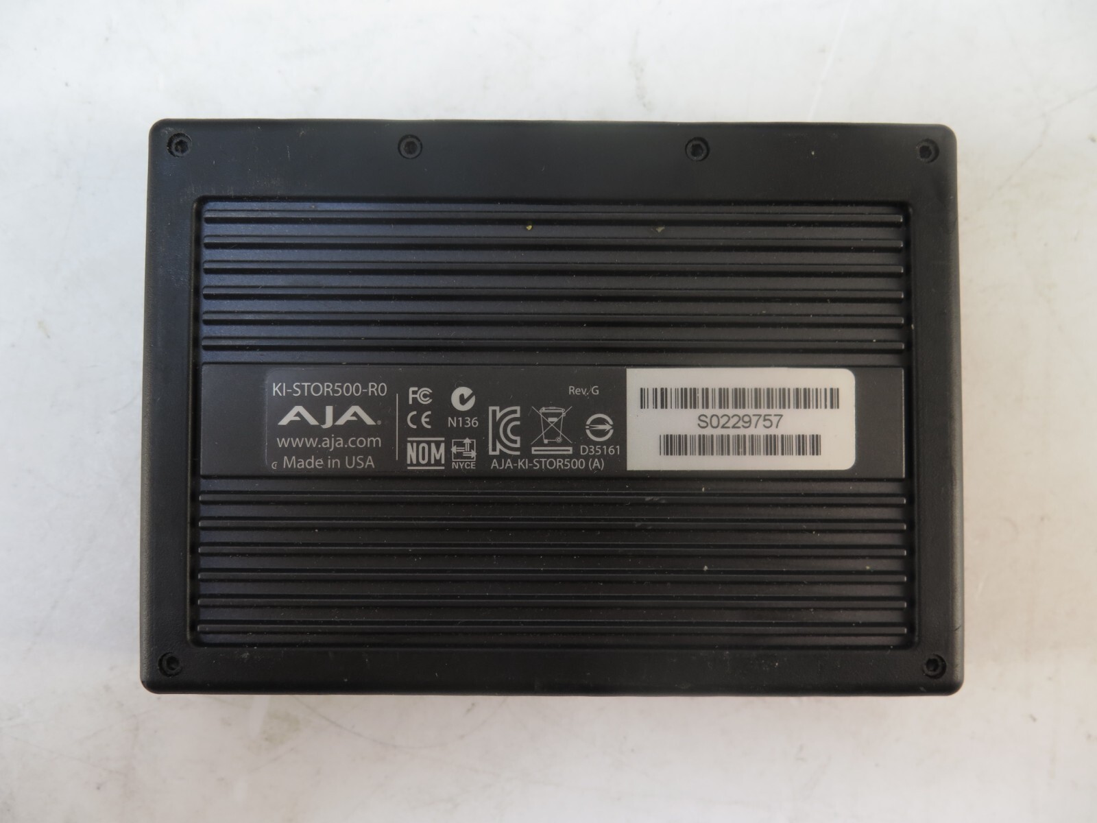 AJA Ki Pro Rack File Based 1RU Recorder & Player w/ 1x AJA-KI-STOR500 500GB SSD