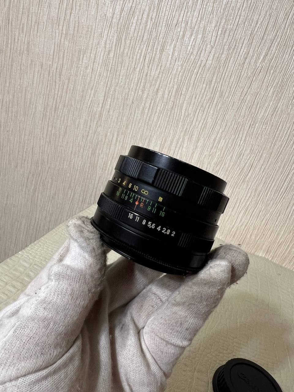 Vintage Soviet Lens Helios-44M 58mm f/2 M42 with Canon EOS Adapter Swirly Bokeh