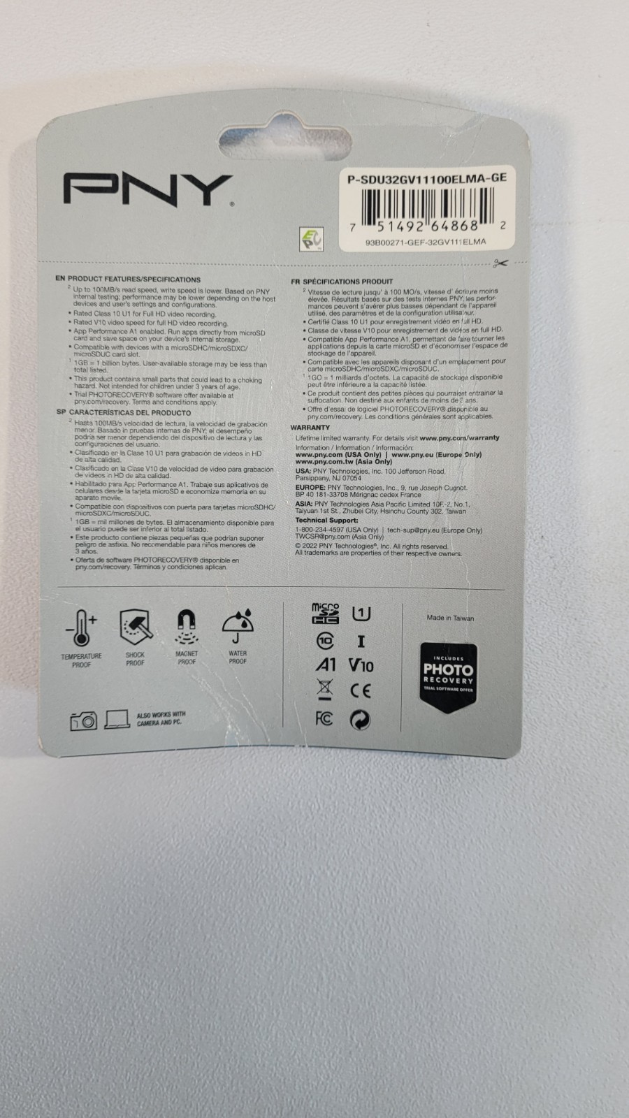 Four PNY 32 GB MicroSDHC Flash Card Elite