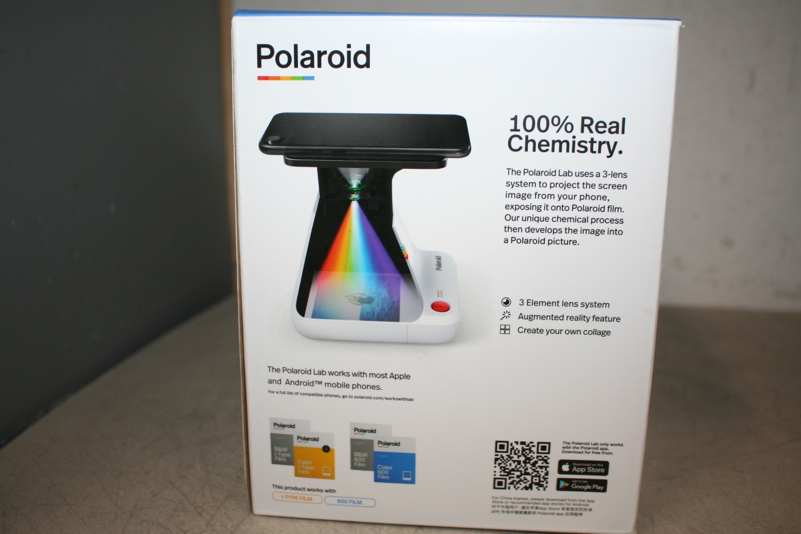 Polaroid Lab Instant Printer Digital Photos Phone to Polaroid Film NEW SEALED