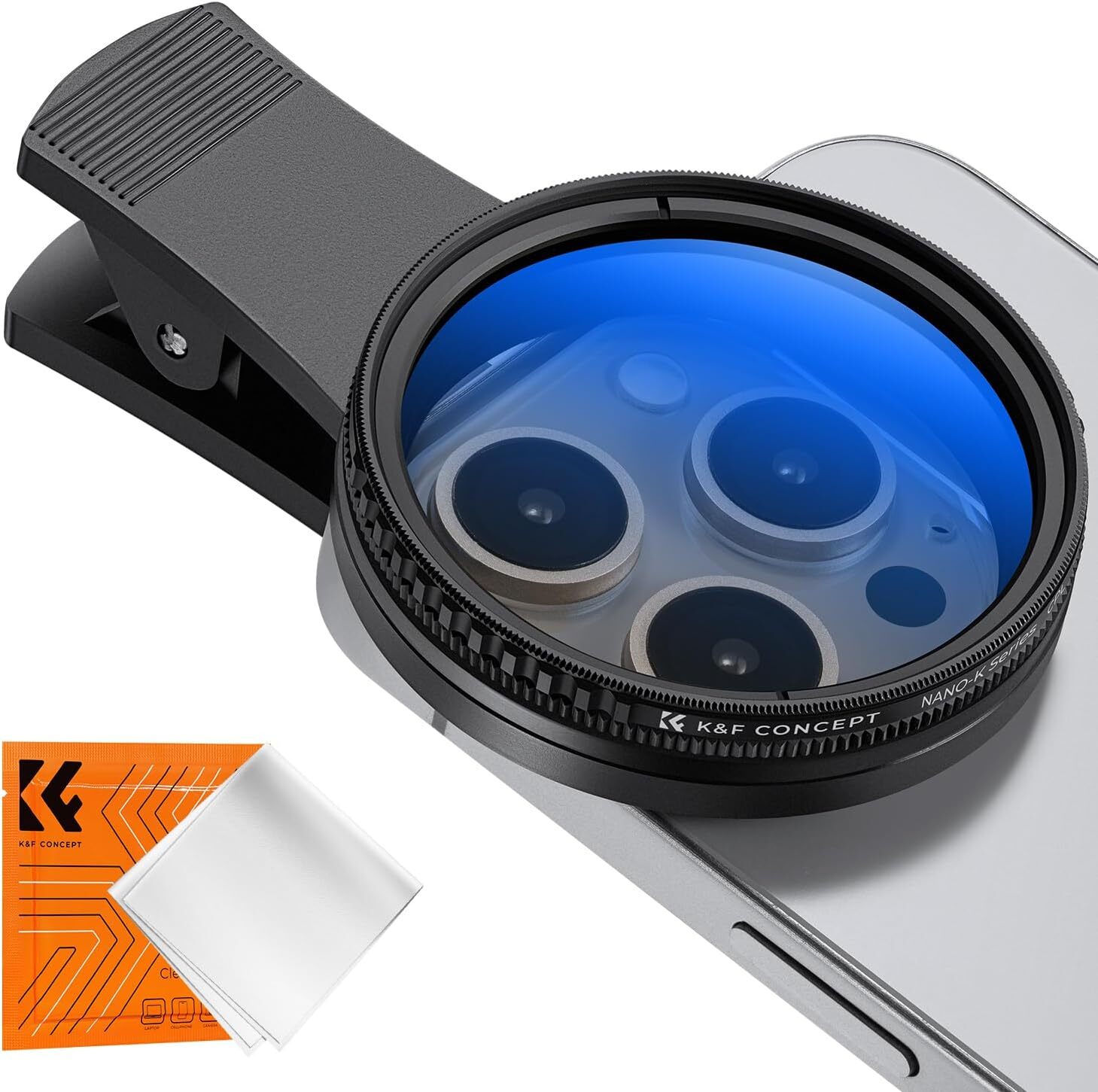 K&F Concept 52mm CPL Filters Clip on Filter Polarizing for Phone Clip Universal