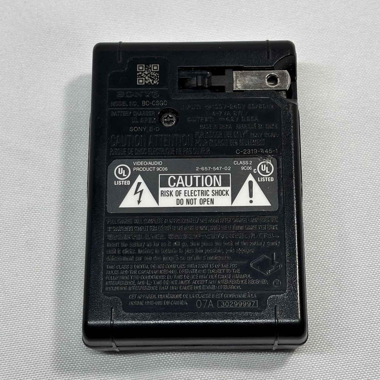 Used BC-CSG BC-CSGB BC-CSGC Battery Charger For SONY NP-BG1 NP-FG1 DSC-H10 OEM