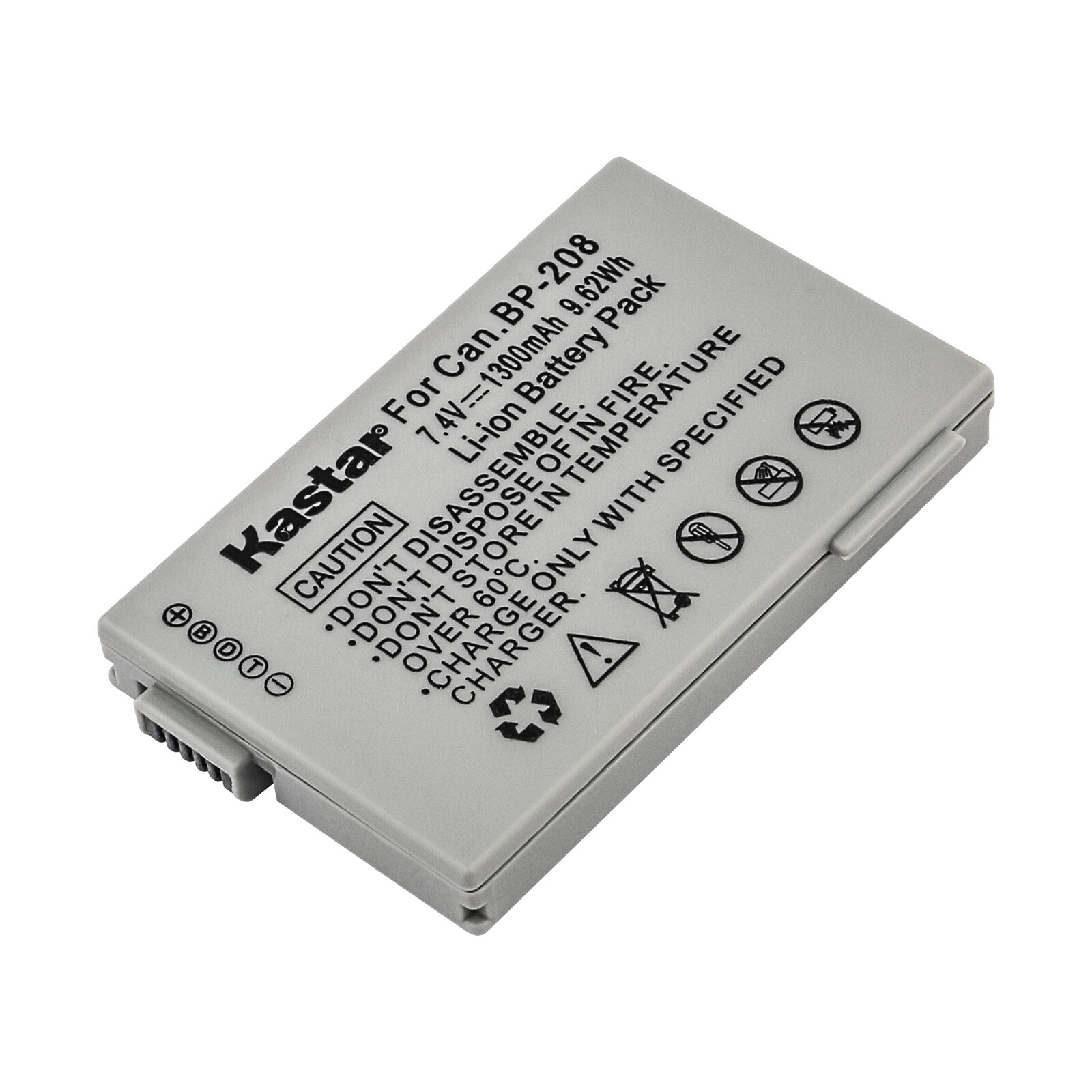 Kastar Battery Slim Charger for BP-208 BP-208DG & Canon Elura 100 FVM300 Camera