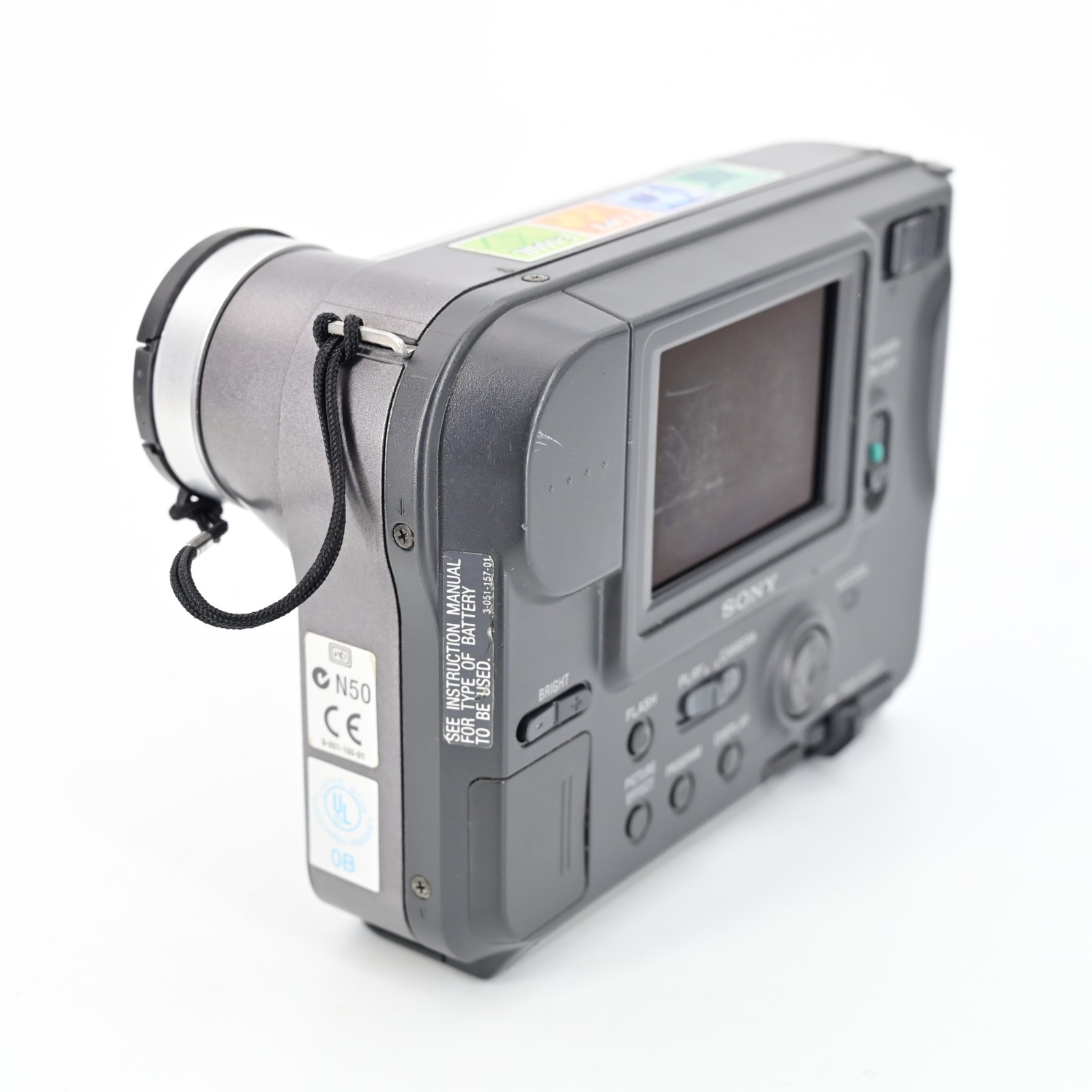 Sony MVC-FD73 Mavica Digital Camera Tested w/ Battery Floppy Disk Manual Cap