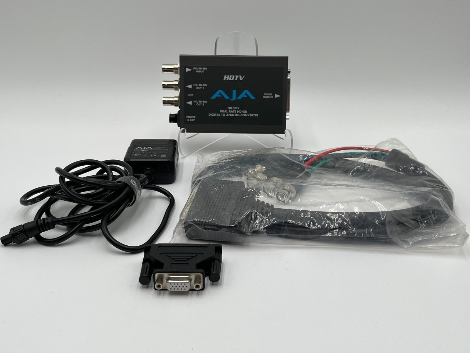 AJA HD10C2 HD/SD-SDI to Analog Converter with PSU and Breakout Cable, Power Test