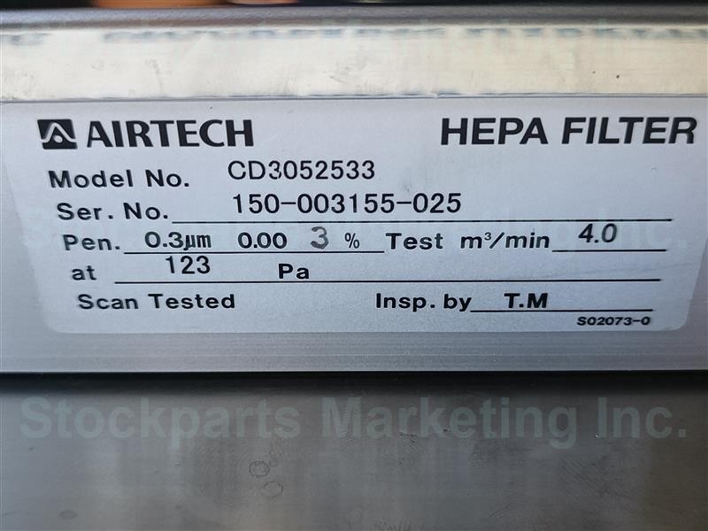 Airtech CD3052533 Hepa Filter w/ MAC-IIA-30 30 Days Warranty Fast Shipping