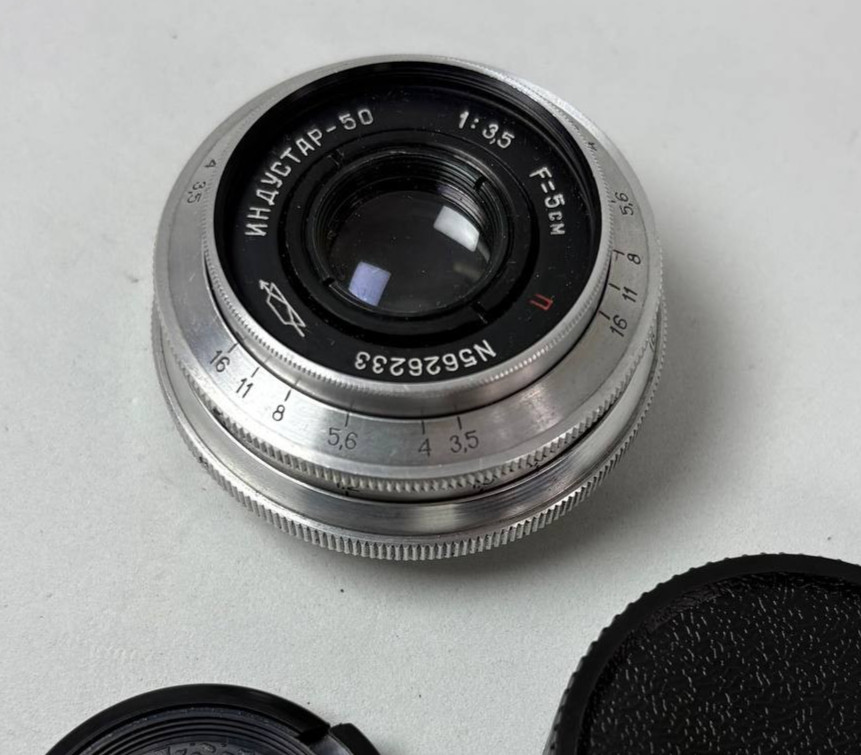 Industar 50 Photo Lens 50mm f/3.5 Vintage M39 Mount for Leica Zenit FED Cameras
