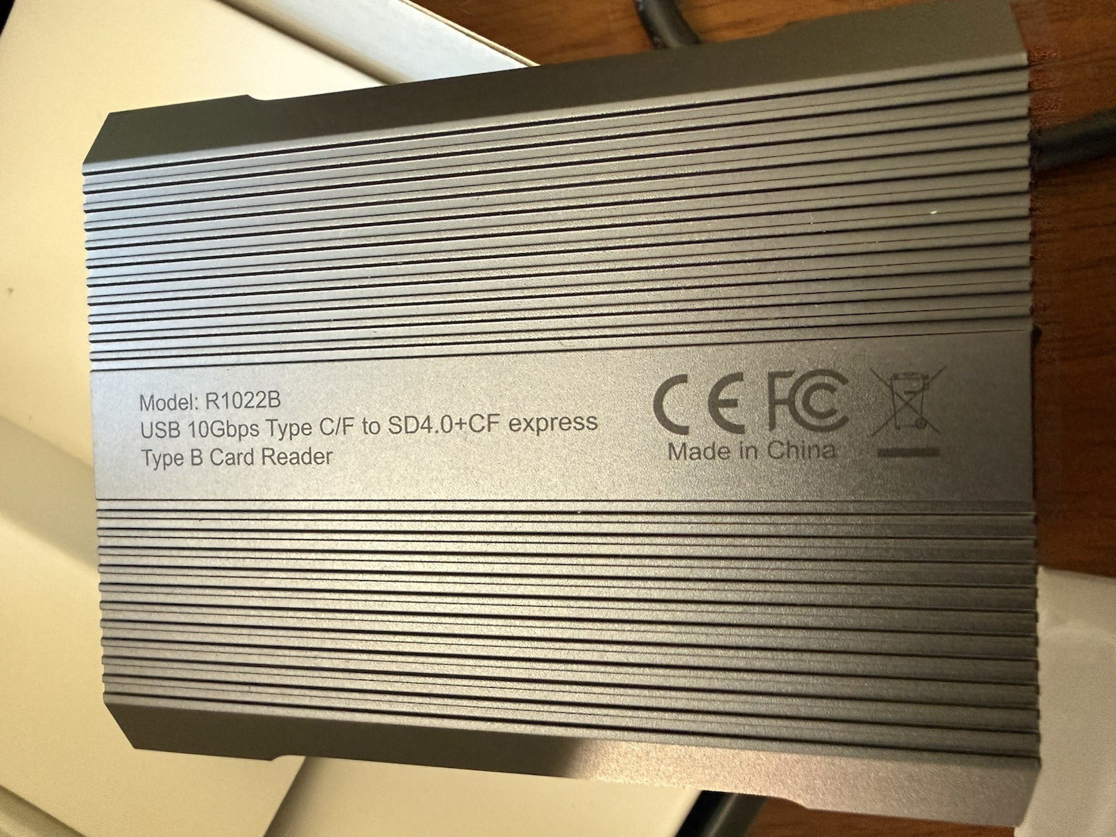 ALXUM Model R1022B USB 10Gbps Type C/F to SD 4.0+CF Type B Card Reader