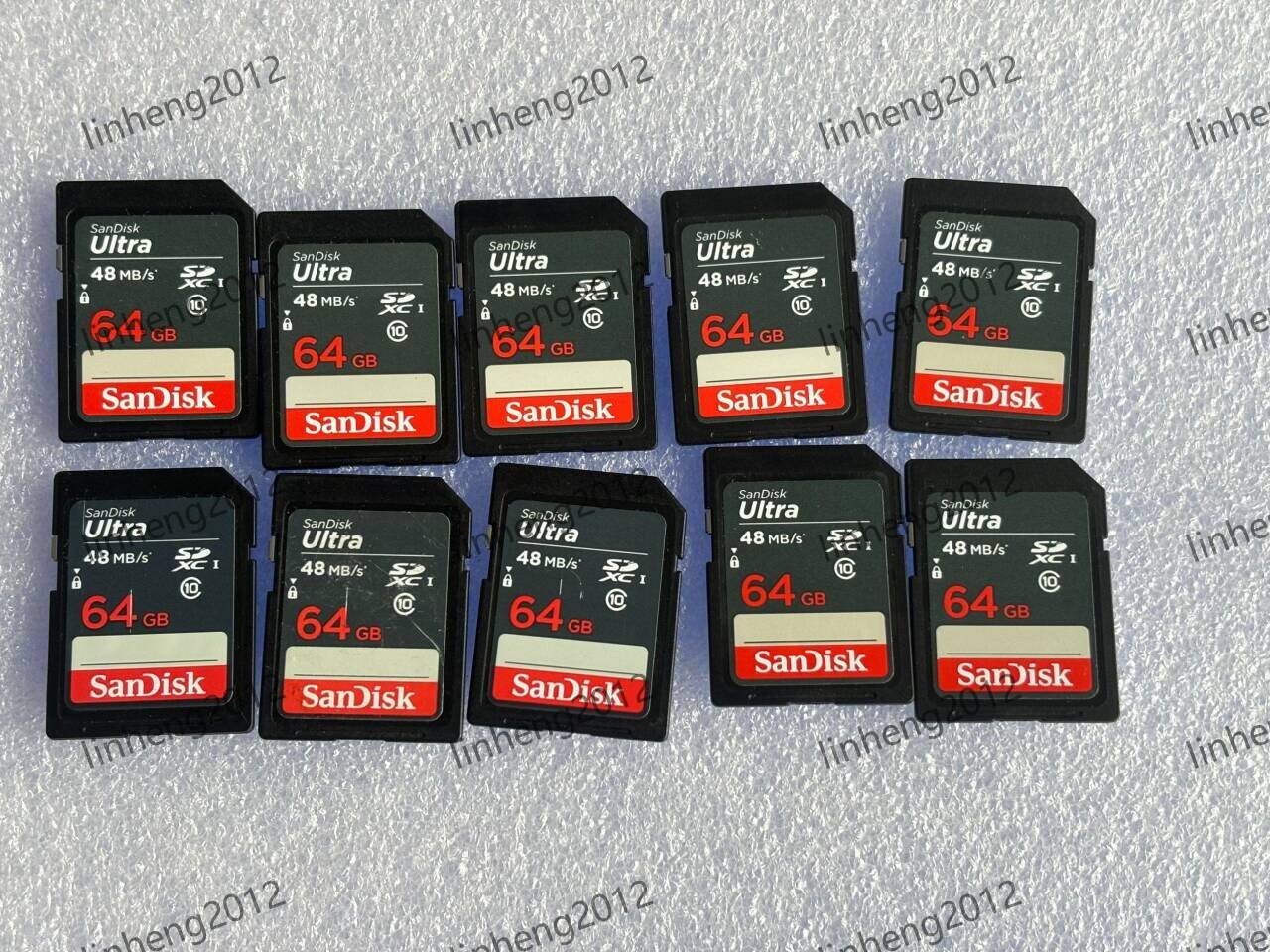 10PCS SANDISK ULTRA 64GB SD 48MB/S CARD SDHC