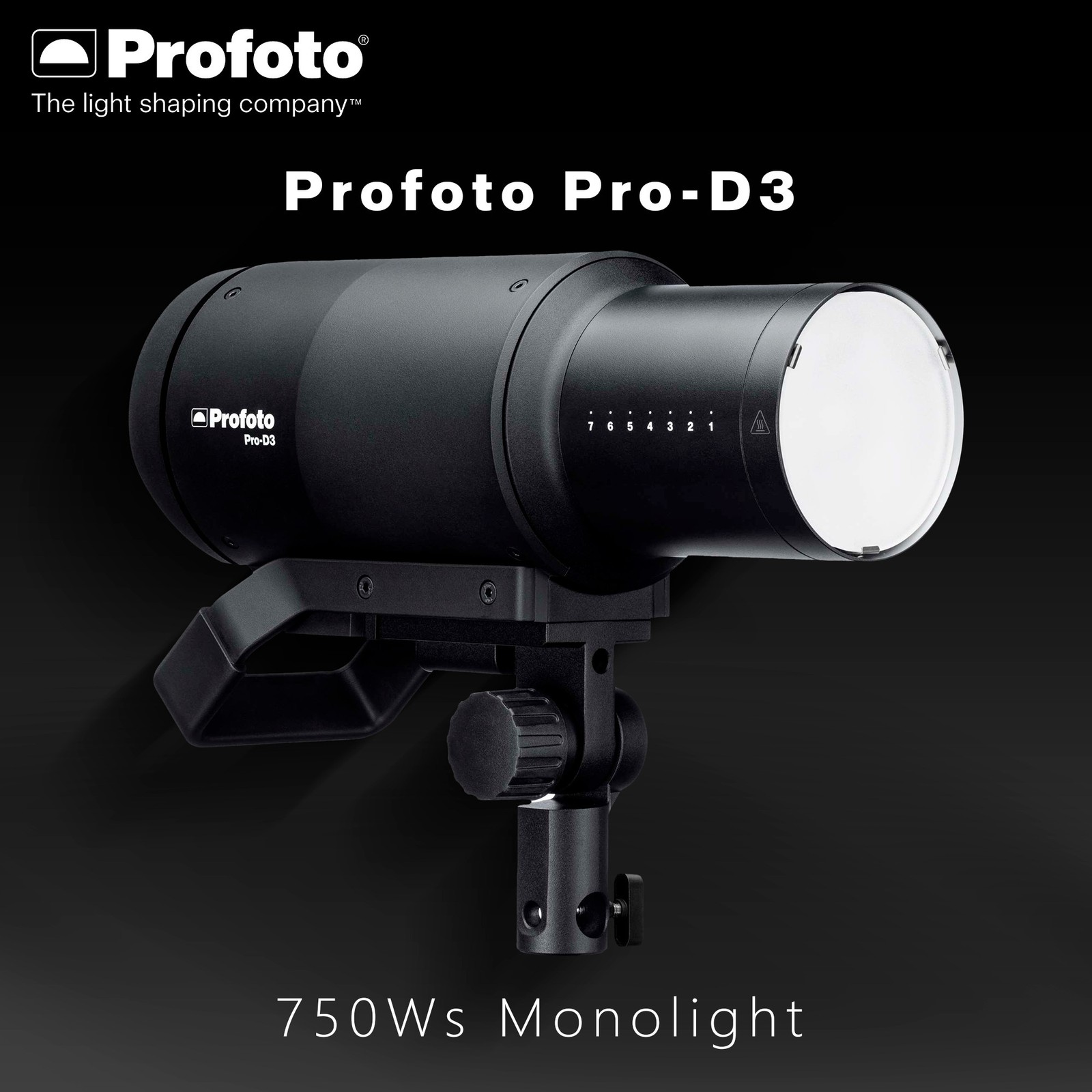 Profoto Pro-D3 Industrial-Grade Monolight Three Flash Modes 750W PRO