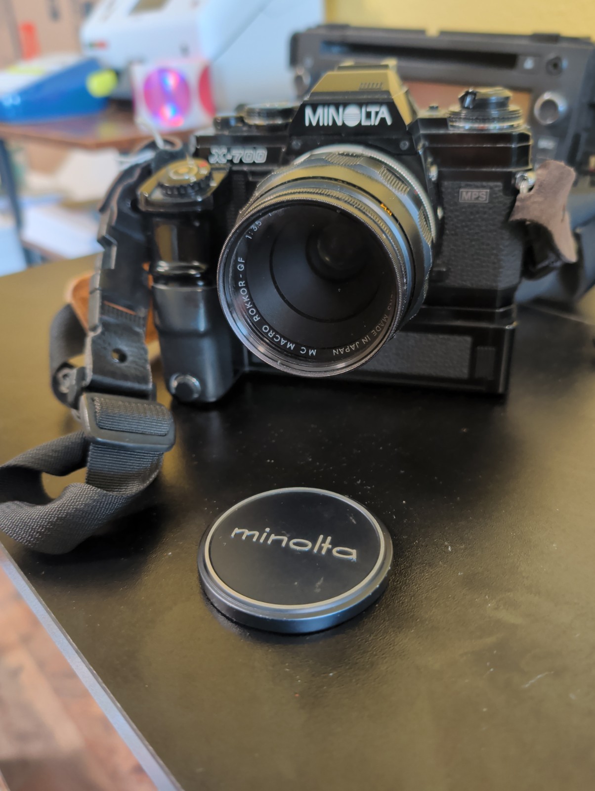 Minolta X-700 35mm Camera Body, Lense, Motor Drive .