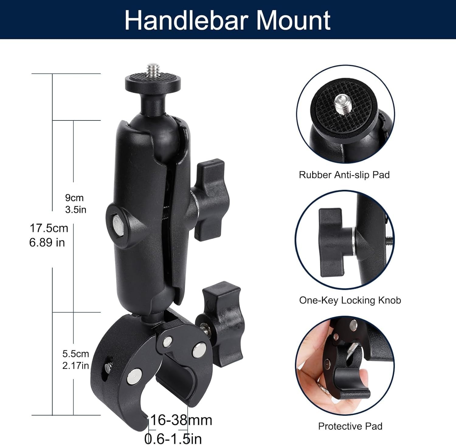 Camera Air Pump Vacuum Suction Cup Handlebar Mount Kit for Insta360 & GoPro – 36