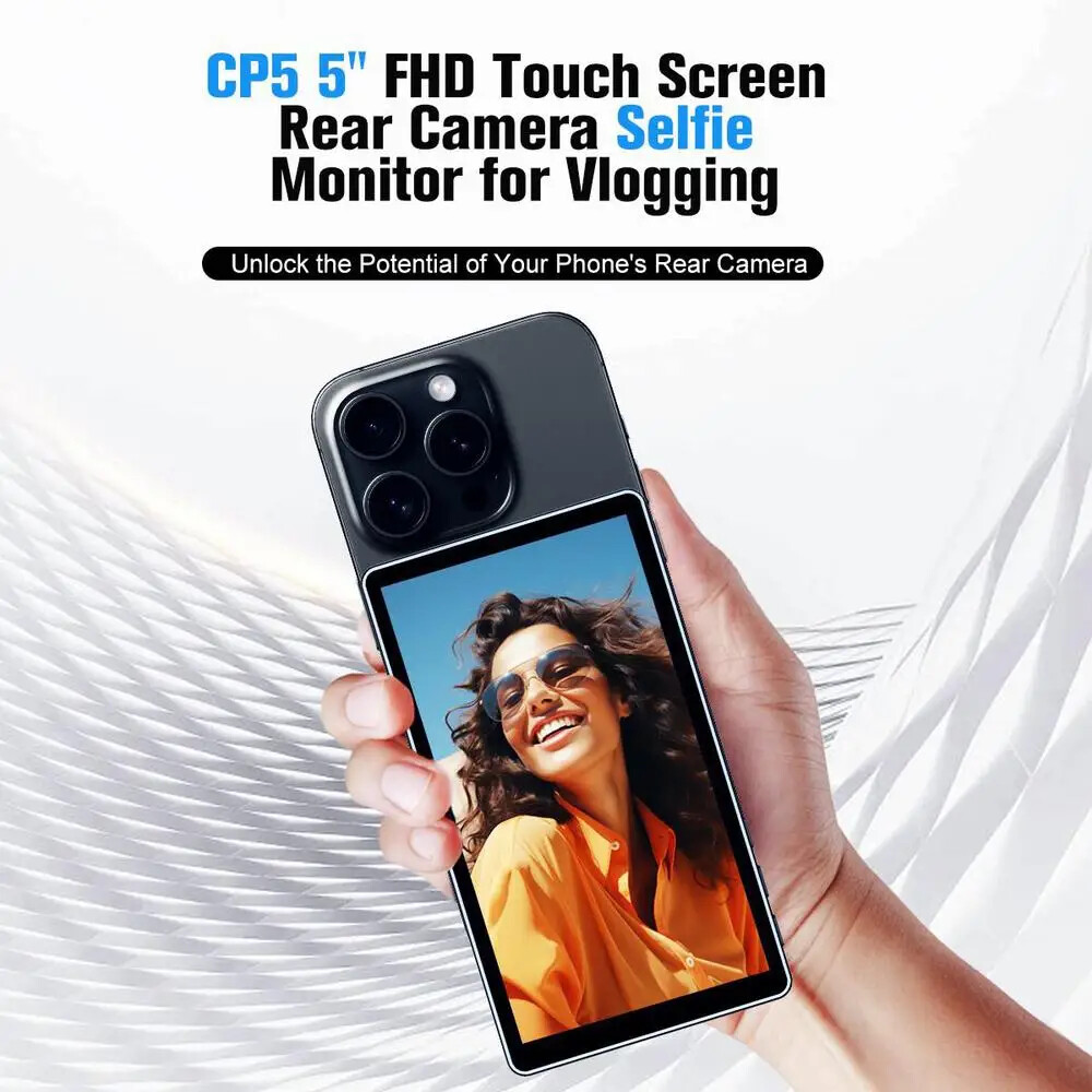 SHIMBOL CP5 Wireless Magnet Phone Monitor Screen Vlog Selfie Rear Camera Mirror