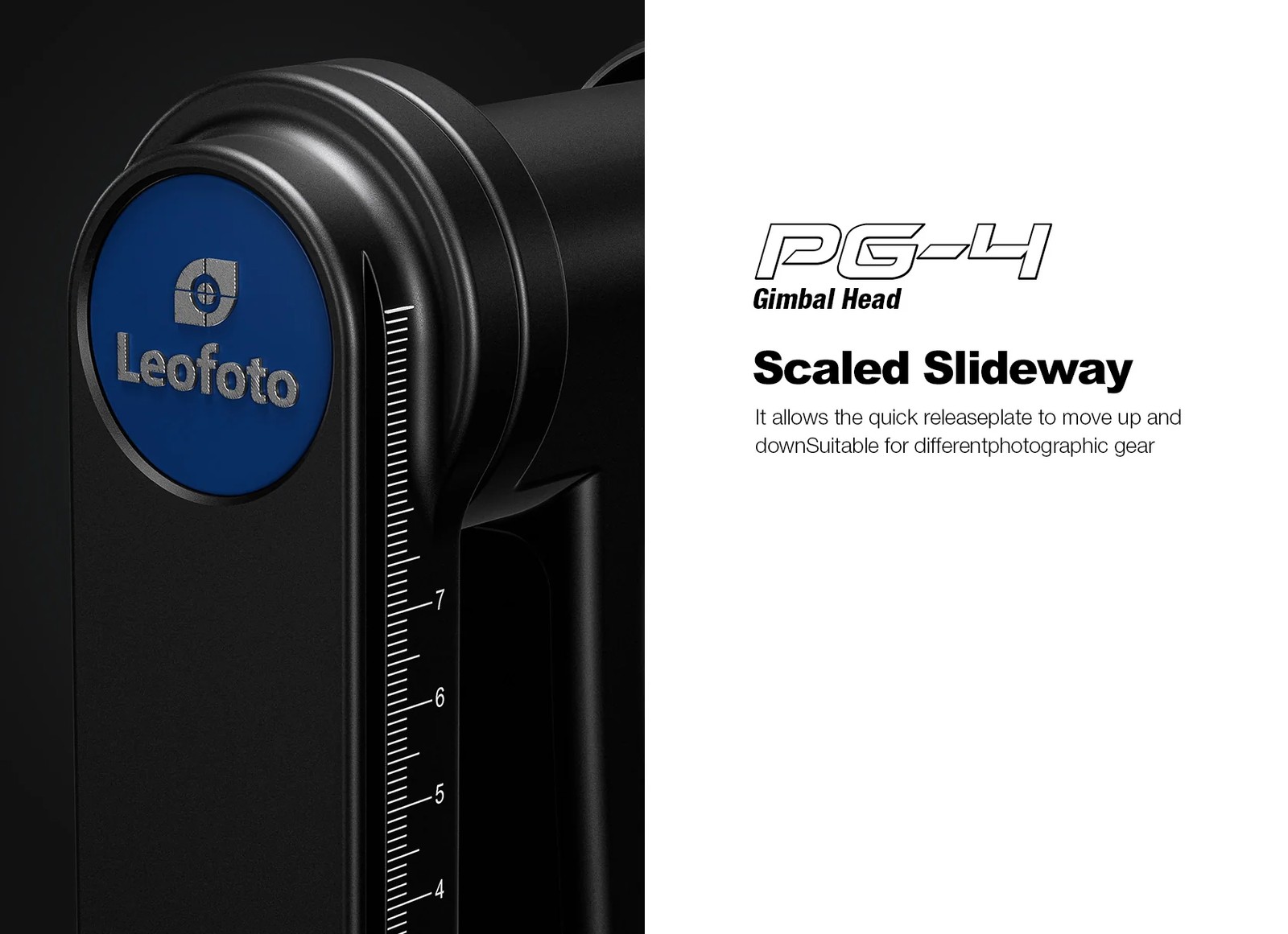 Leofoto PG-4 Heavy-Duty Gimbal Head Tripod Head for shooting