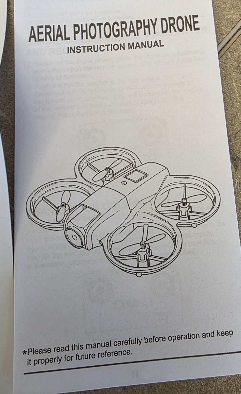 Drone Mini Pro Ready to Fly Drone w/ Remote Control, 10 min, 100 ft, 0.1 kg