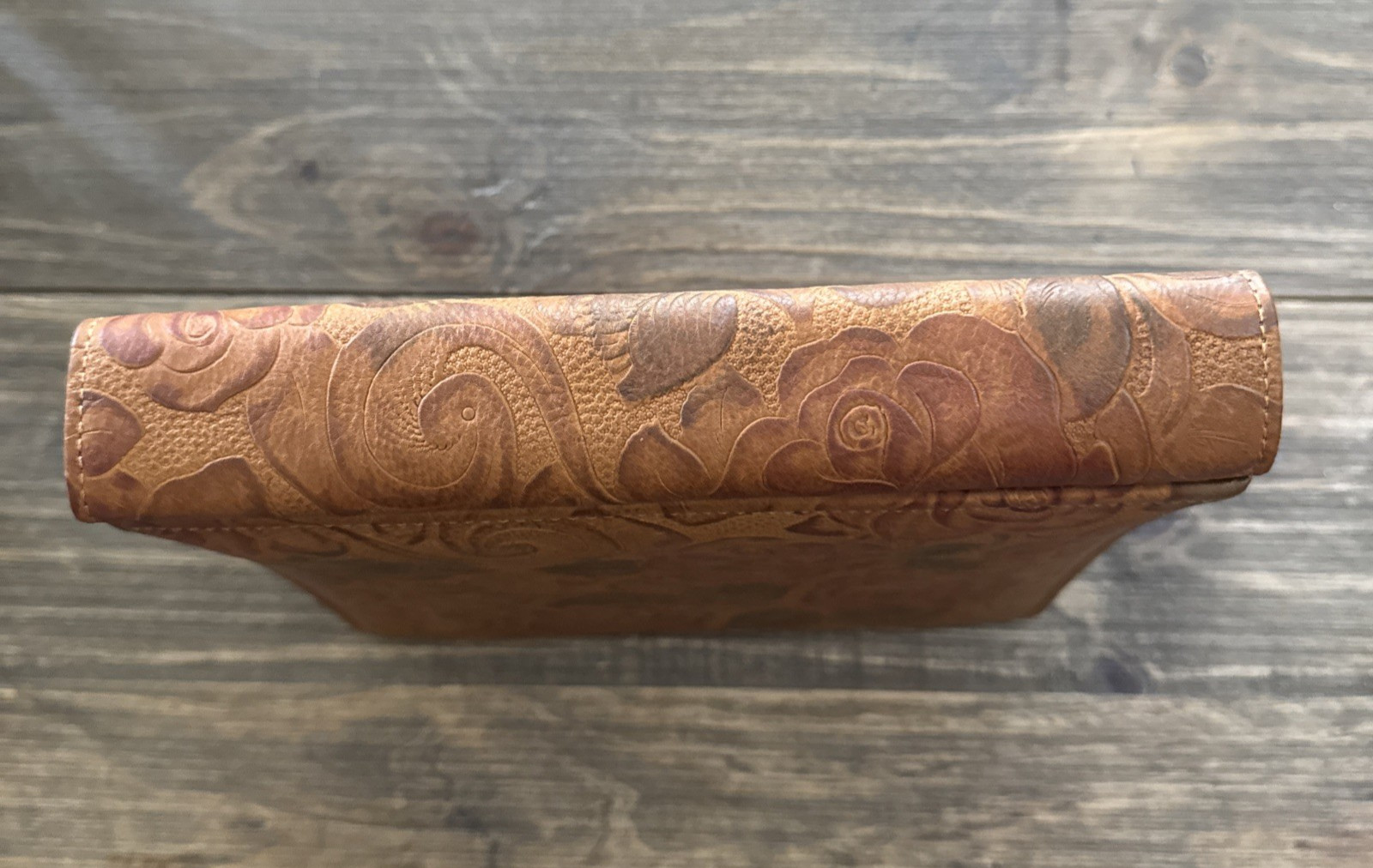 Raika Multicolor Floral Tooled Soft Cowhide Leather Photo Album 4×6 Photos