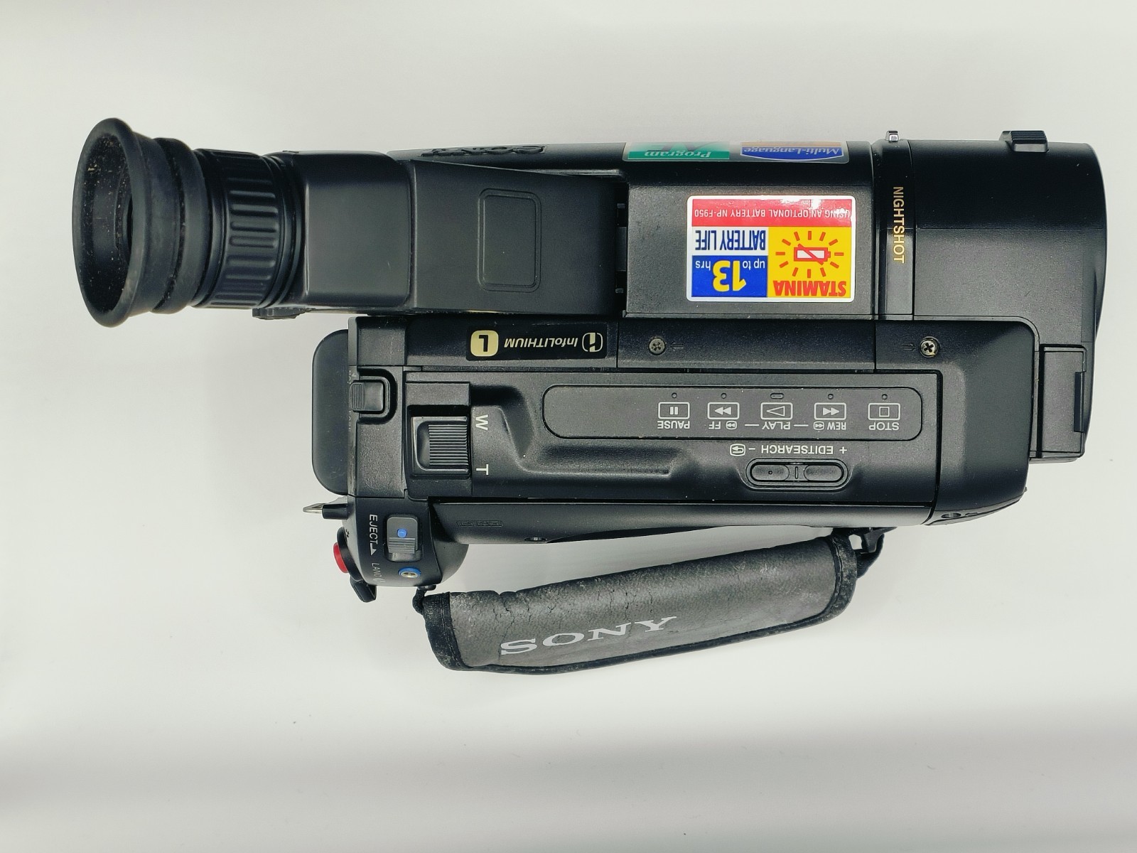 Sony CCD-TR415E PAL Video8 XR Camcorder Bundle Tested + PSU + 3x NOS Tapes Bag