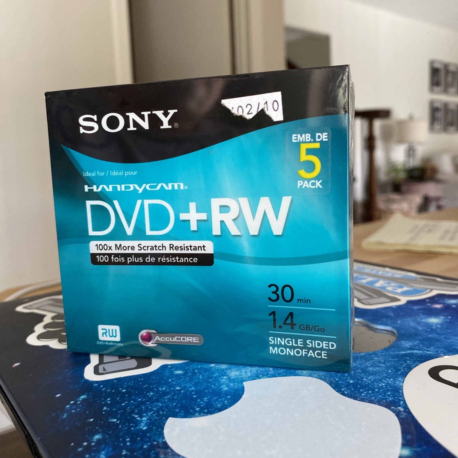 5-Sony Handycam DVD-RW Mini Recordable Disc 1.4GB 30-Minute Pack of 5
