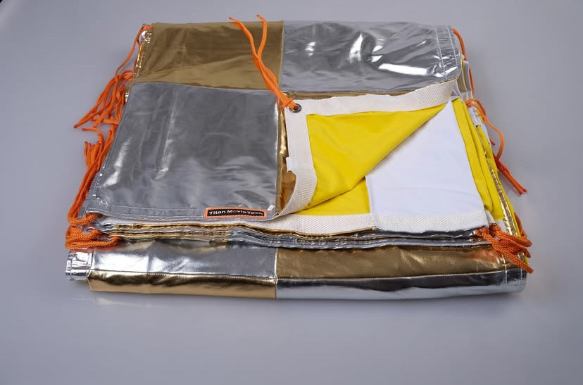 8×8 2.4×2.4m SILVER/GOLD CHECKERBOARD with Carrying bag for U.S. buyers