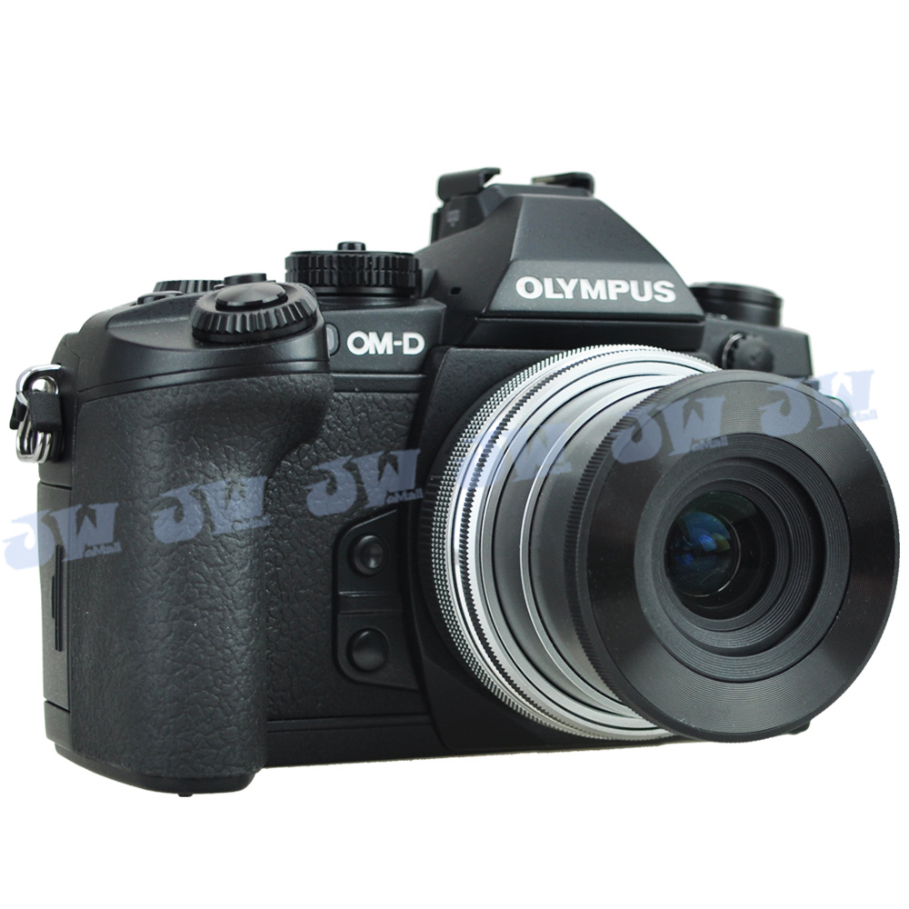 JJC Auto Open Lens Cap for Olympus M.ZUIKO DIGITAL ED 14-42mm f/3.5-5.6 EZ Black