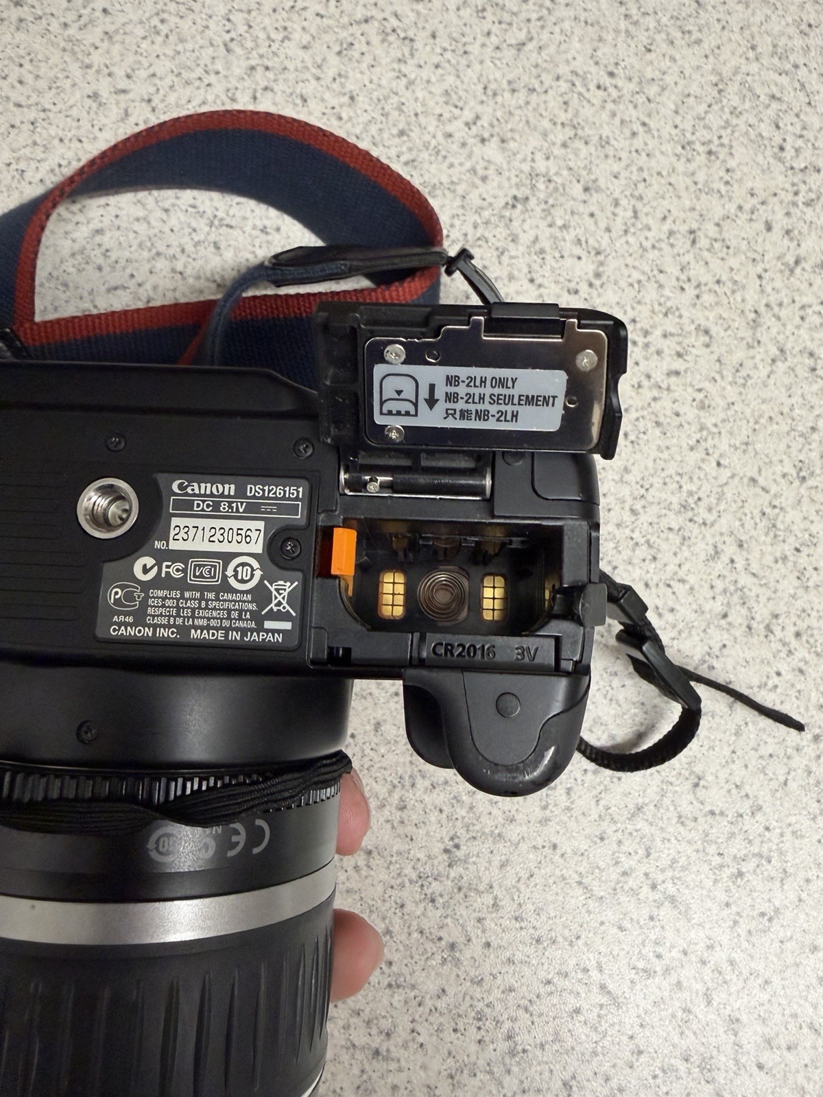Canon EOS Digital Rebel XTI Camera 18-55mm Zoom Lens Untested