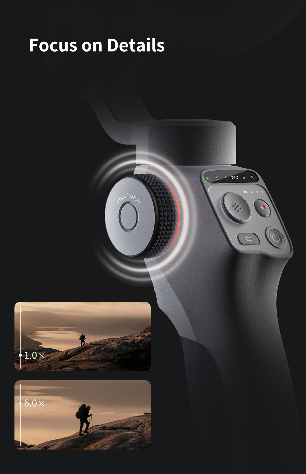 TOALLIN 3-Axis Smartphone Gimbal Stabilizer with AI Tracking for iPhone/Android