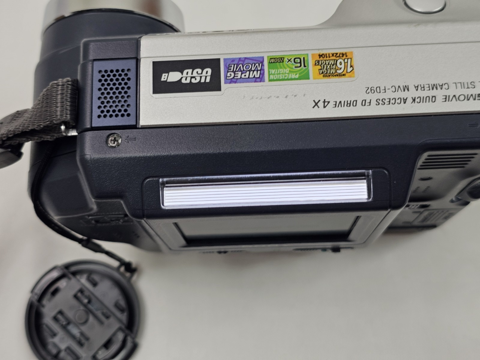 Sony MVC-FD92 Mavica Digital Camera Tested Case 2 Batteries Memory Cards Disks