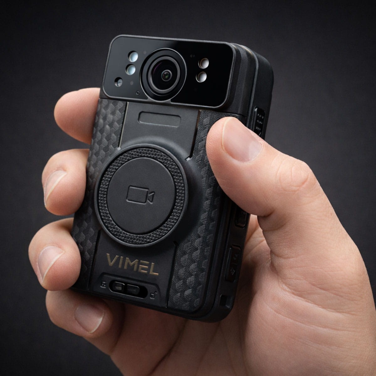 Body Worn Camera GPS 4G 2K Dual Lens Pre Record SOS Live Stream IPS Touchscreen