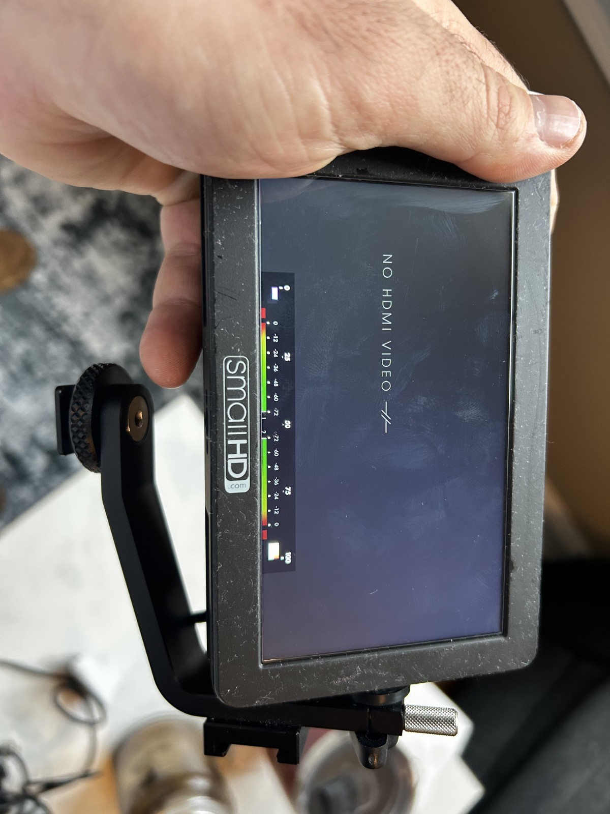 SmallHD FOCUS 5″ On-Camera Monitor With Core Battery, Chargers, and Hot Power