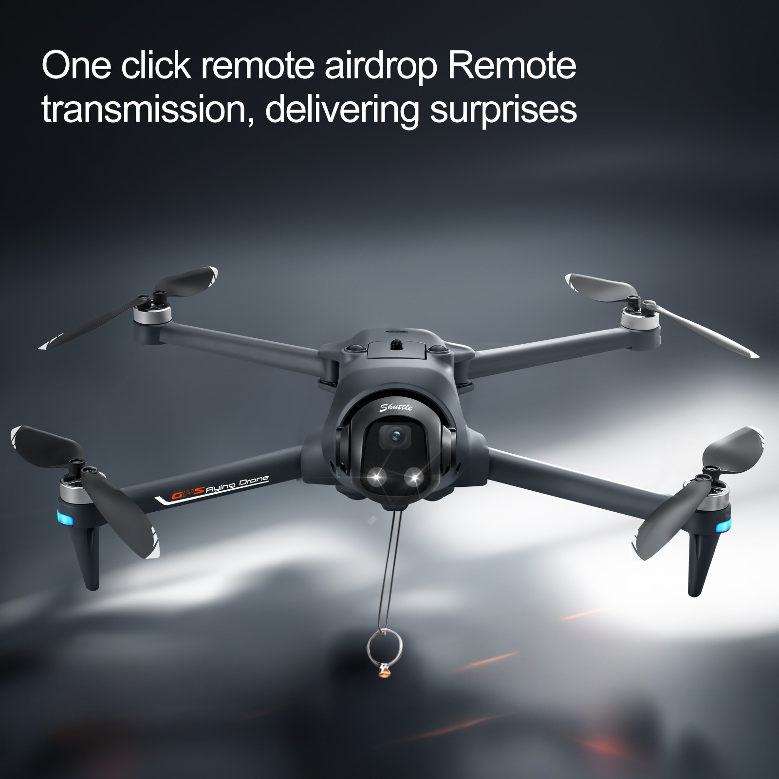 Drone GPS WIFI FPV 4K Dual Camera Selfie Obstacle Avoidance Quadcopter 2 Battery