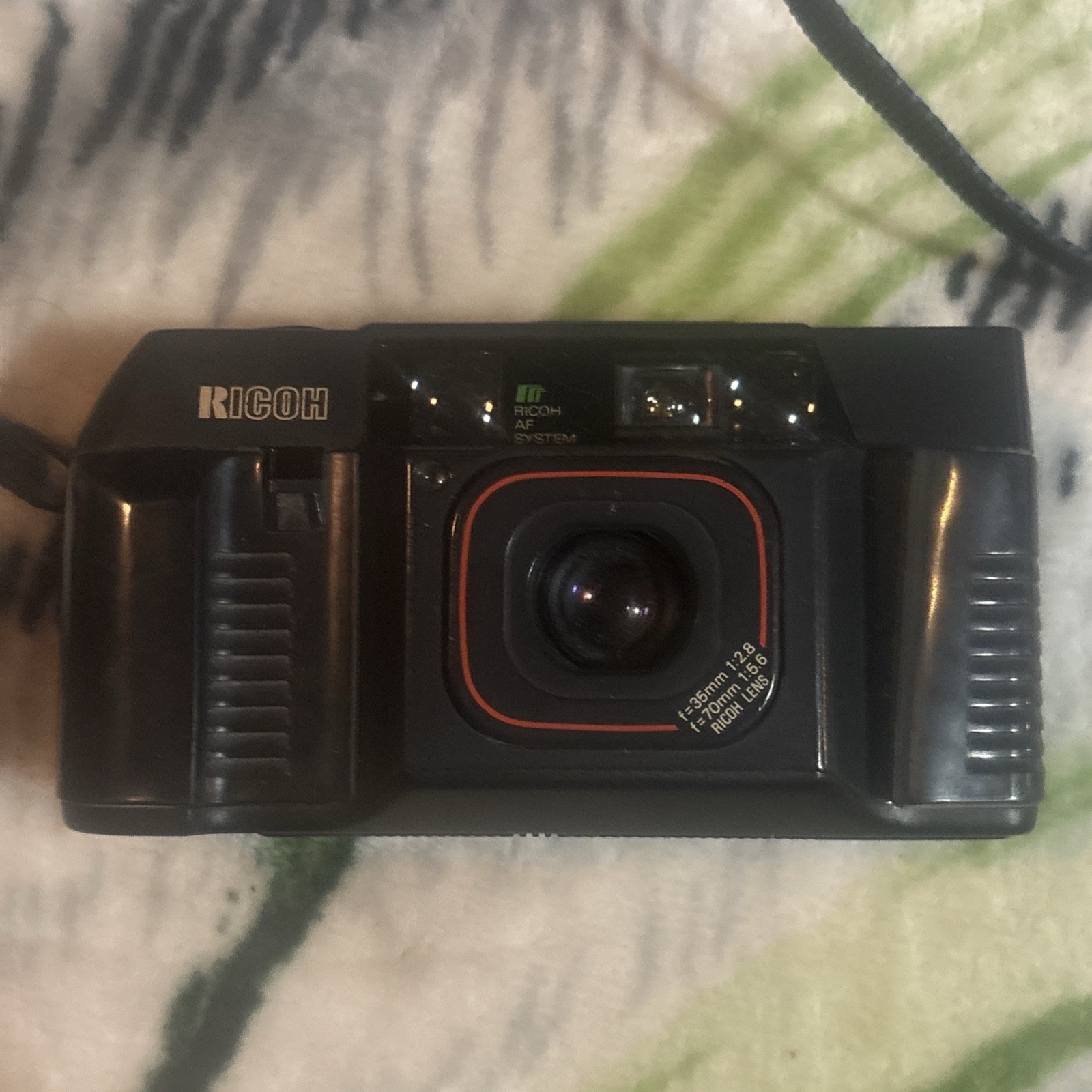 Ricoh TF-500 AF 35mm Film Point and Shoot Camera Untested Sold As Is