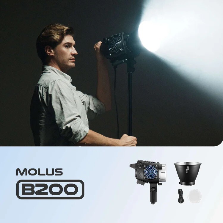 ZHIYUN Molus B200[Official]200W Video LightCOB LED Video Light with Bowens Mount