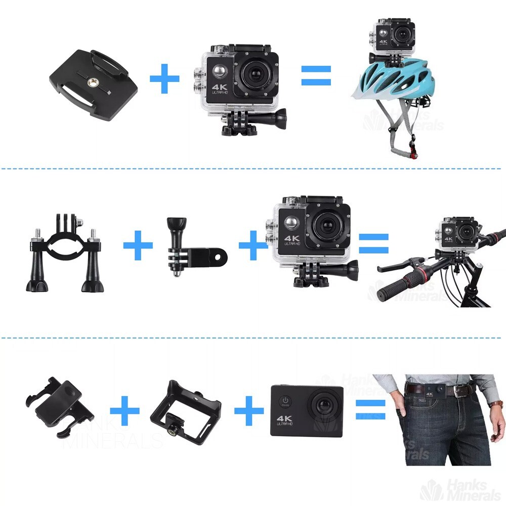 4K Action Camera Sport Video Waterproof Wifi 1080P HD Cam 170° Remote For Go Pro