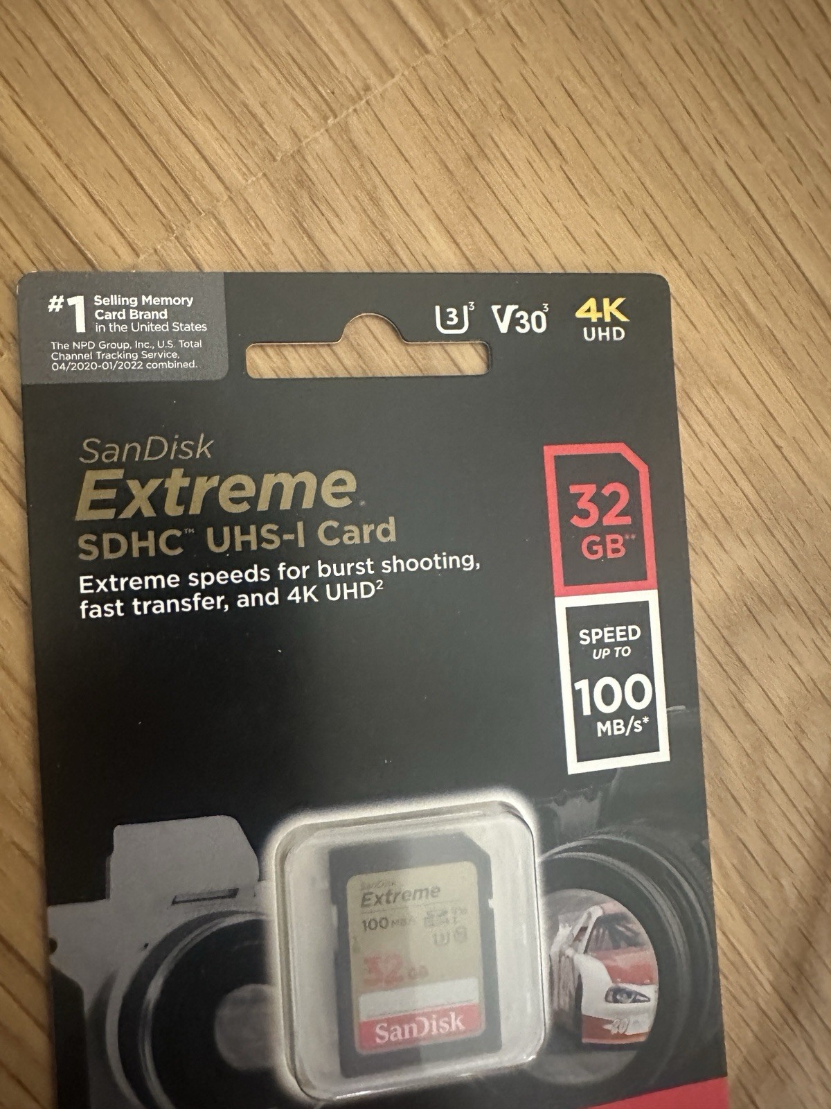 New SanDisk 32GB Extreme Class10 UHS-I U3 SDHC Memory Card 100MB/s 4K