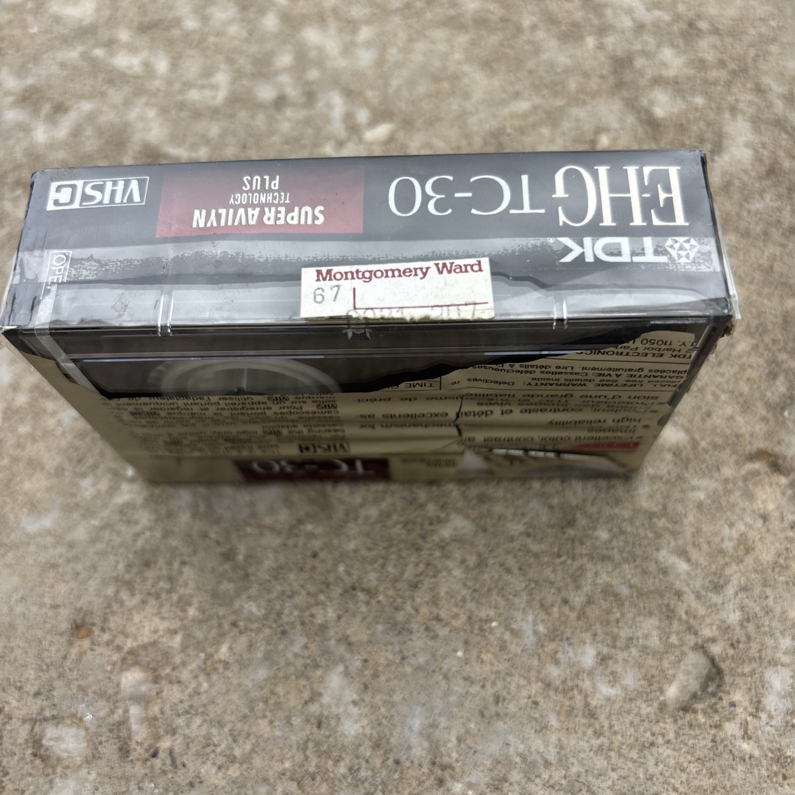 TDK EHG TC-30 Camcorder VHS C Tapes Extra High Grade Lot Of 2 Pack Nos