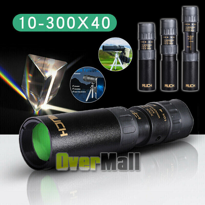 10-300X40mm Telescopio Monocular Potente Zoom De Largo Alcance Vision Nocturna