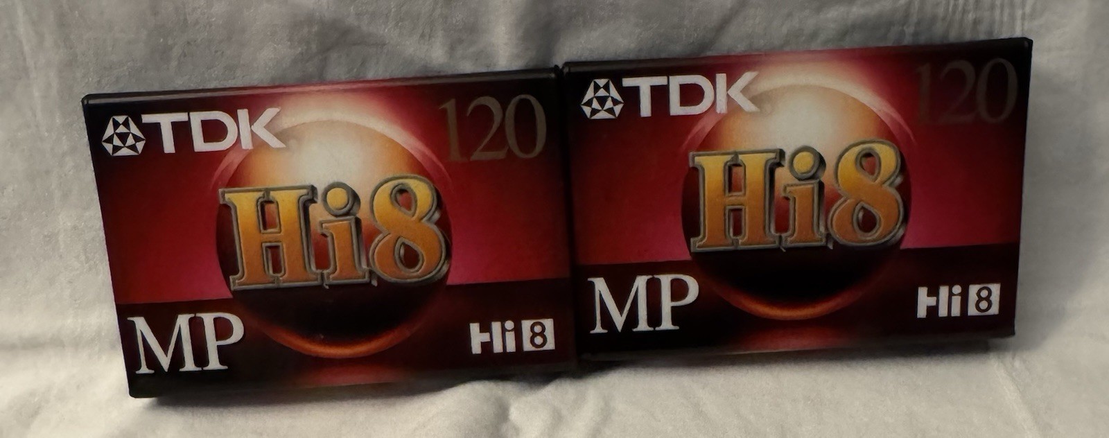 TDK Hi8 MP120 Recordable Camcorder Video Tape 120 Min (Lot of 2)