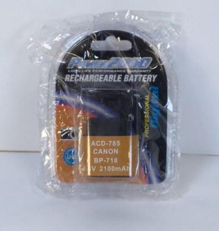 NEW Power2000 BP-718 Replacement Li-Ion Canon Camcorder Battery ACD-785