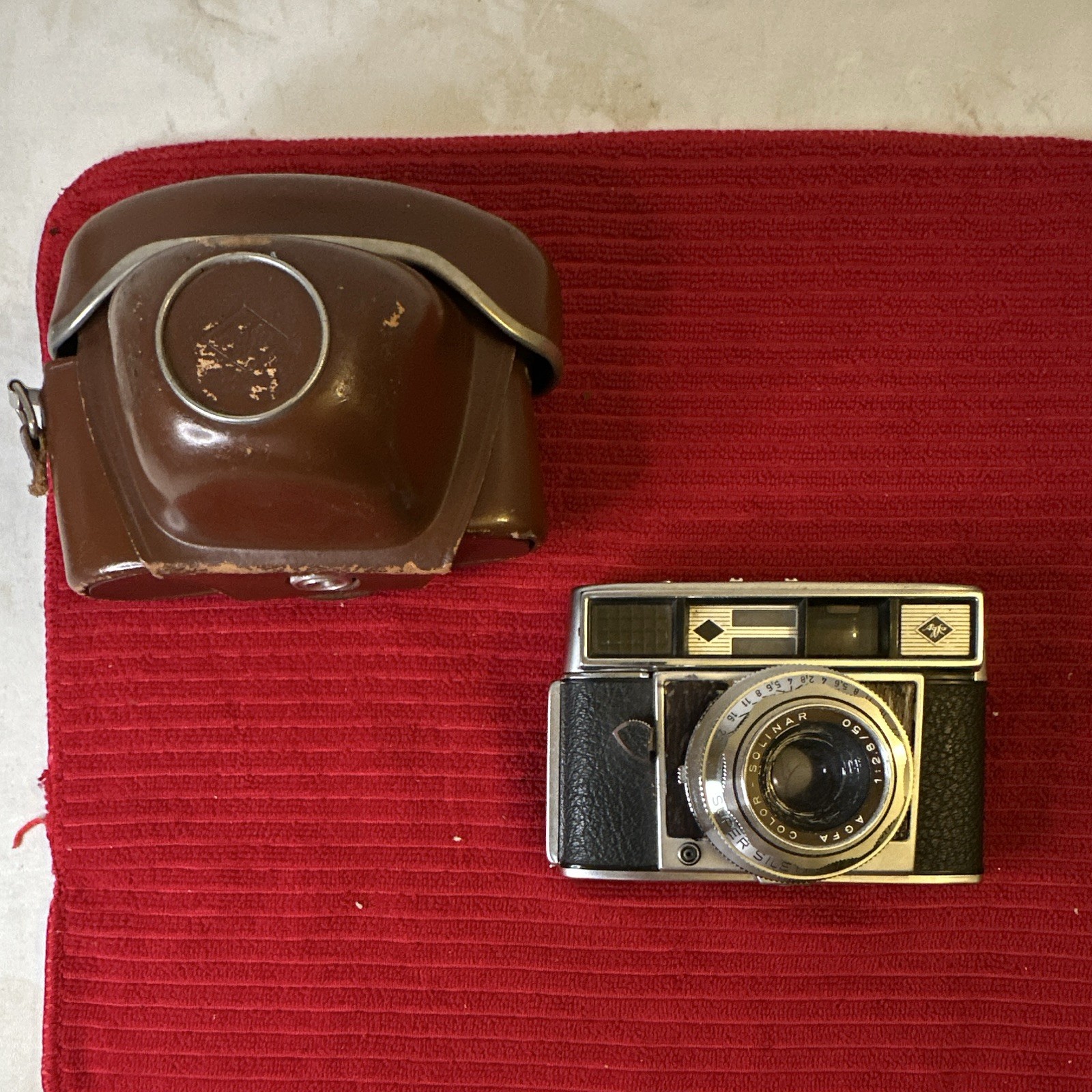 Agfa Super Silette Automatic 35mm Camera Color Solinar 50mm f/2.8 Silver