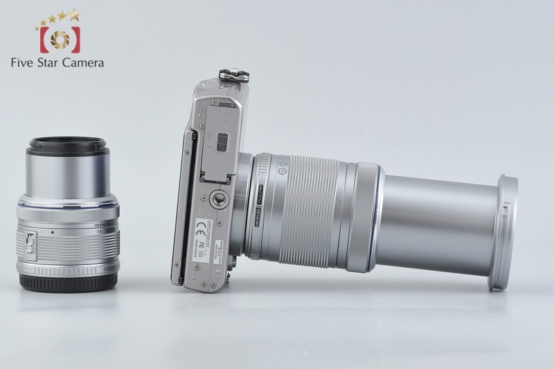 “Shutter count 2,861” Olympus PEN Lite E-PL3 Silver 12.3 MP 14-42 40-150 Lenses