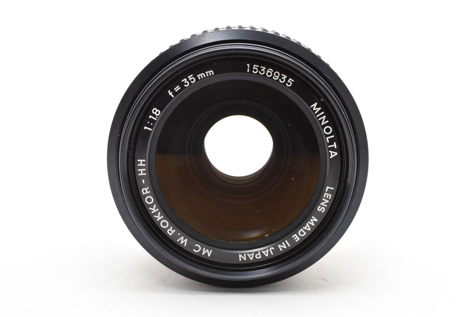 [ Almost MINT ] Minolta MC W.ROKKOR-HH 35mm f/1.8 MF Wide Angle Lens Japan #2913