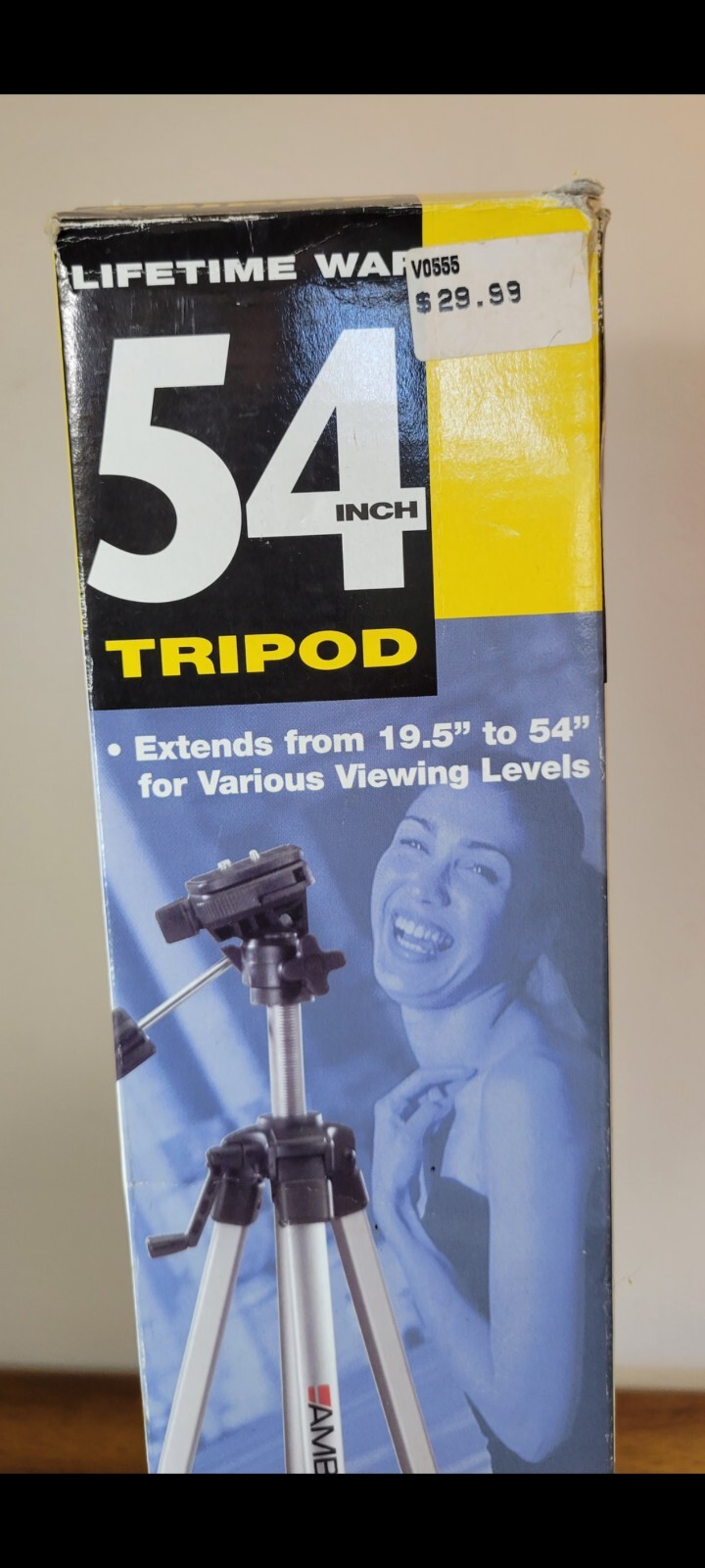 Ambico 54inch Tripod Lifetime Warranty. Quick-Release Camera Mount