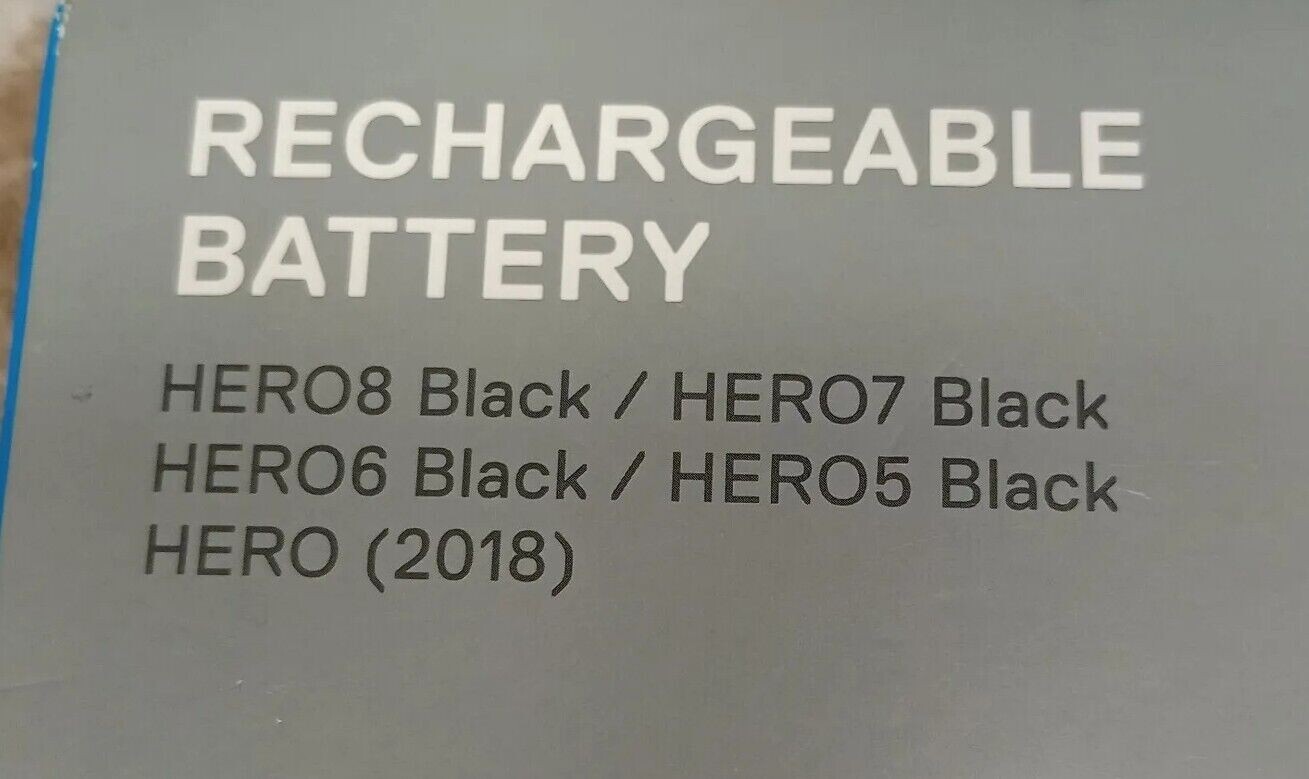 New Genuine OEM GoPro Li-Ion Rechargeable Battery SPJB1B for Hero 5 6 7 8 Black