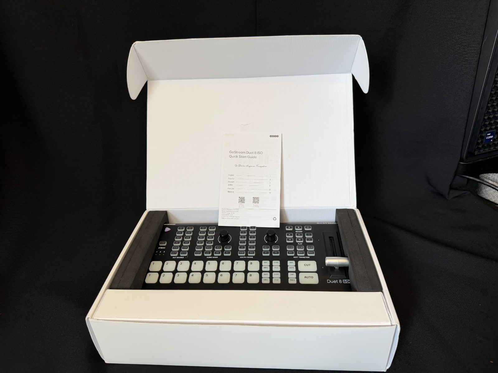 OSEE GoStream Duet 8 ISO Recording 8-CH Video Switcher Control Panel 4xHDMI-SDI