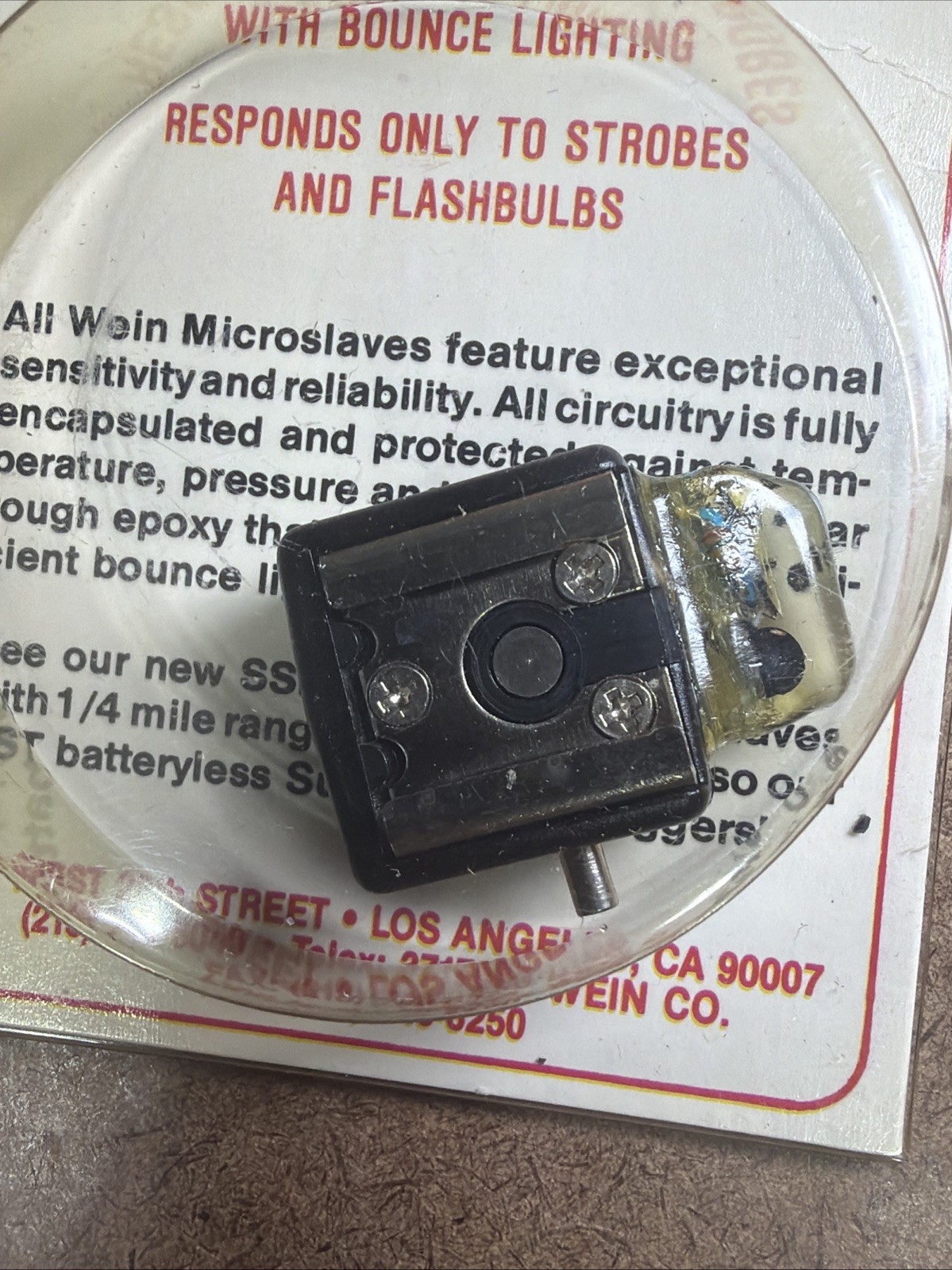 Vintage Wein Products Micro-Slave WP-HS Hot Shoe Photograph NEW NOS RARE WOW!