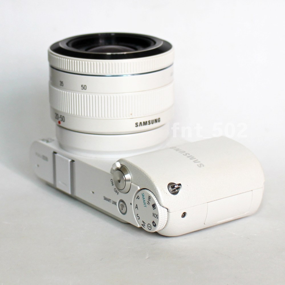 Samsung NX1000 20.3MP Digital Camera w/ NX 20-50mm Lens, White [00K0D]