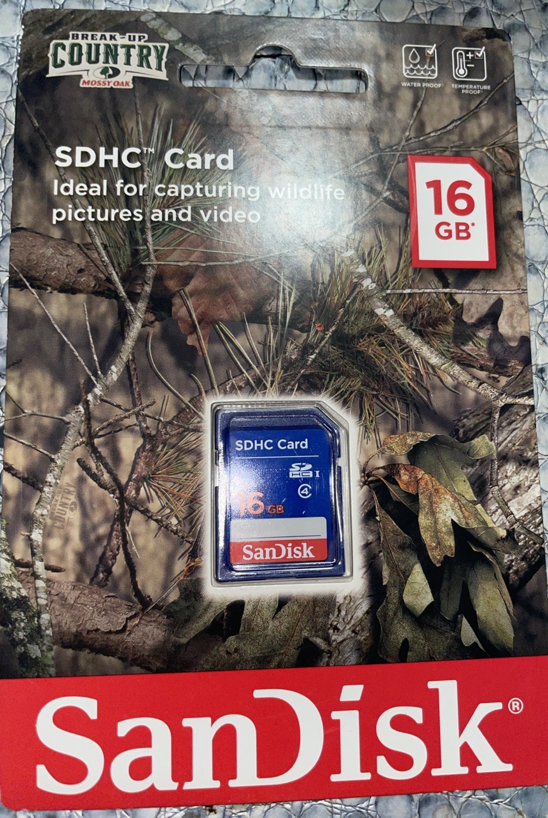 Sandisk 16GB SDHC Class 4 Memory Card Pictures and Video New Sealed Wildlife